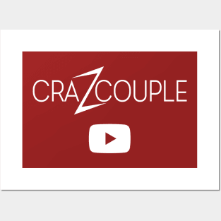 CraZCouple YouTube White Logo Posters and Art